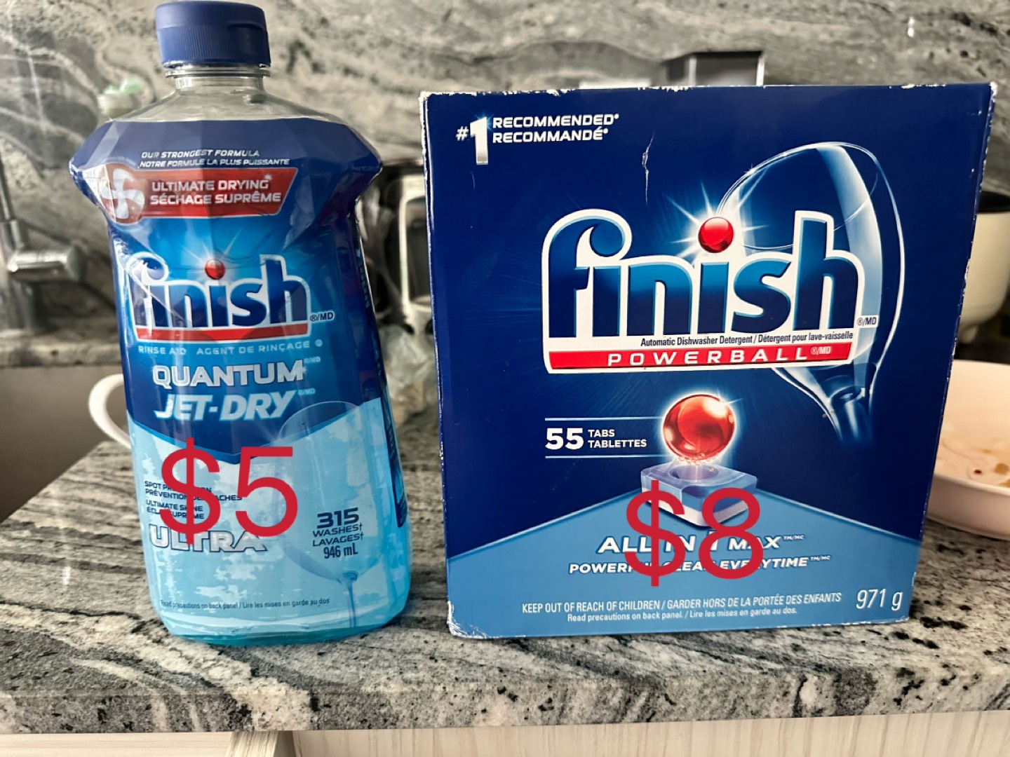 Brand New Finish Dishwasher Detergent,55 Tabs