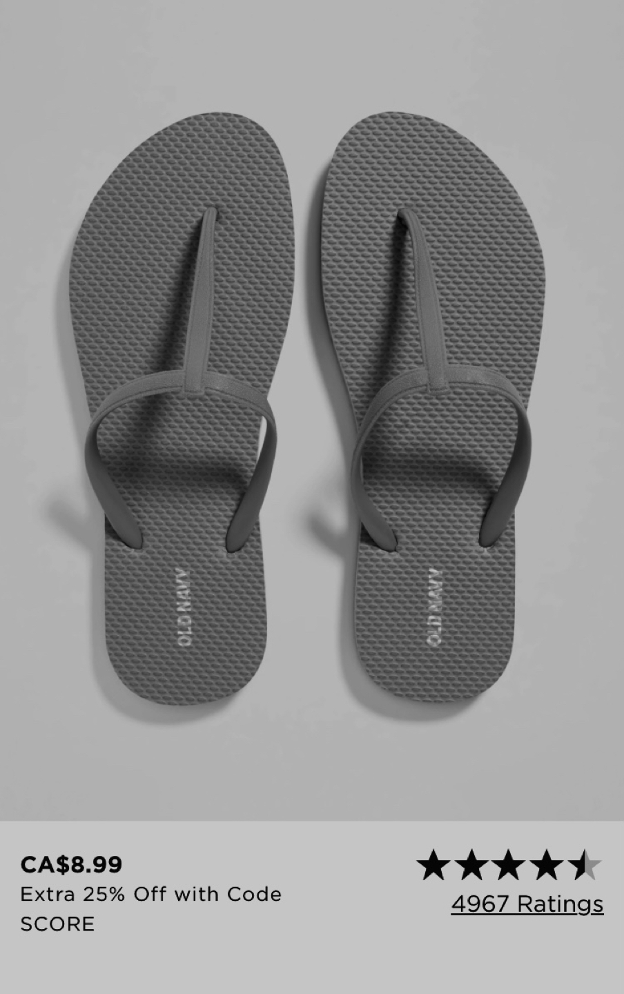 Old Navy T Strap Flip Flops