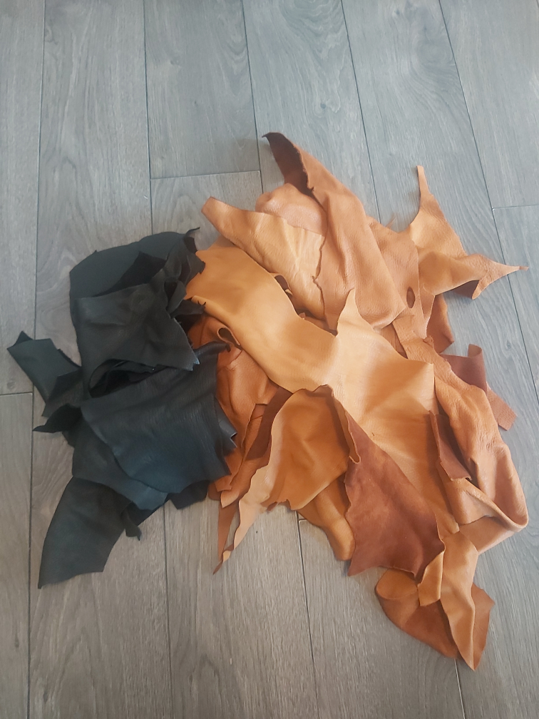 Leather Remnants for craft projects thumbnail
