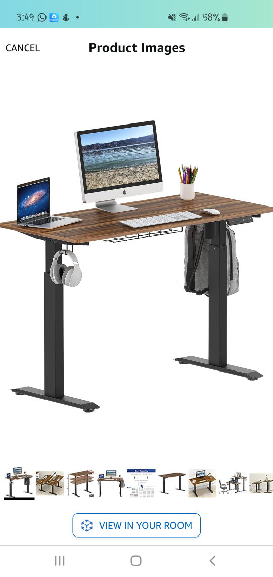 SHW Memory Preset Electric Height Adjustable Standing Desk