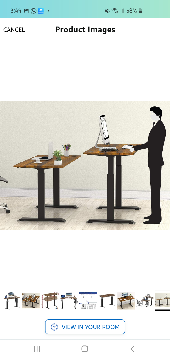 SHW Memory Preset Electric Height Adjustable Standing Desk - photo 2