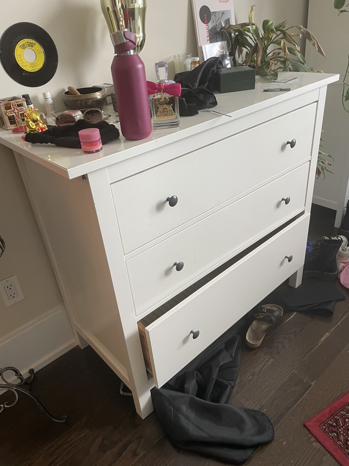 White IKEA Koppang dresser