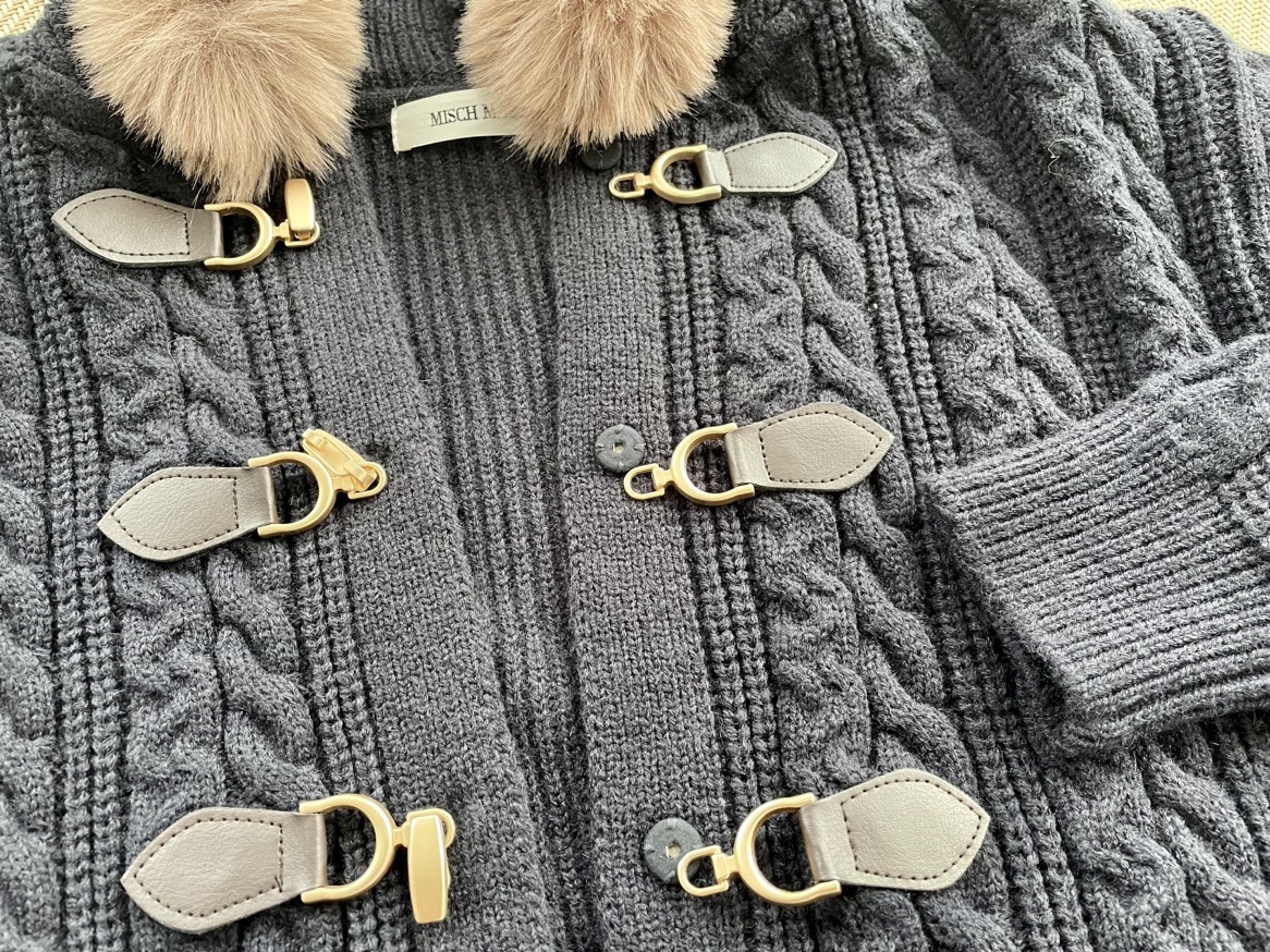 Cardigan with faux fur - photo 2