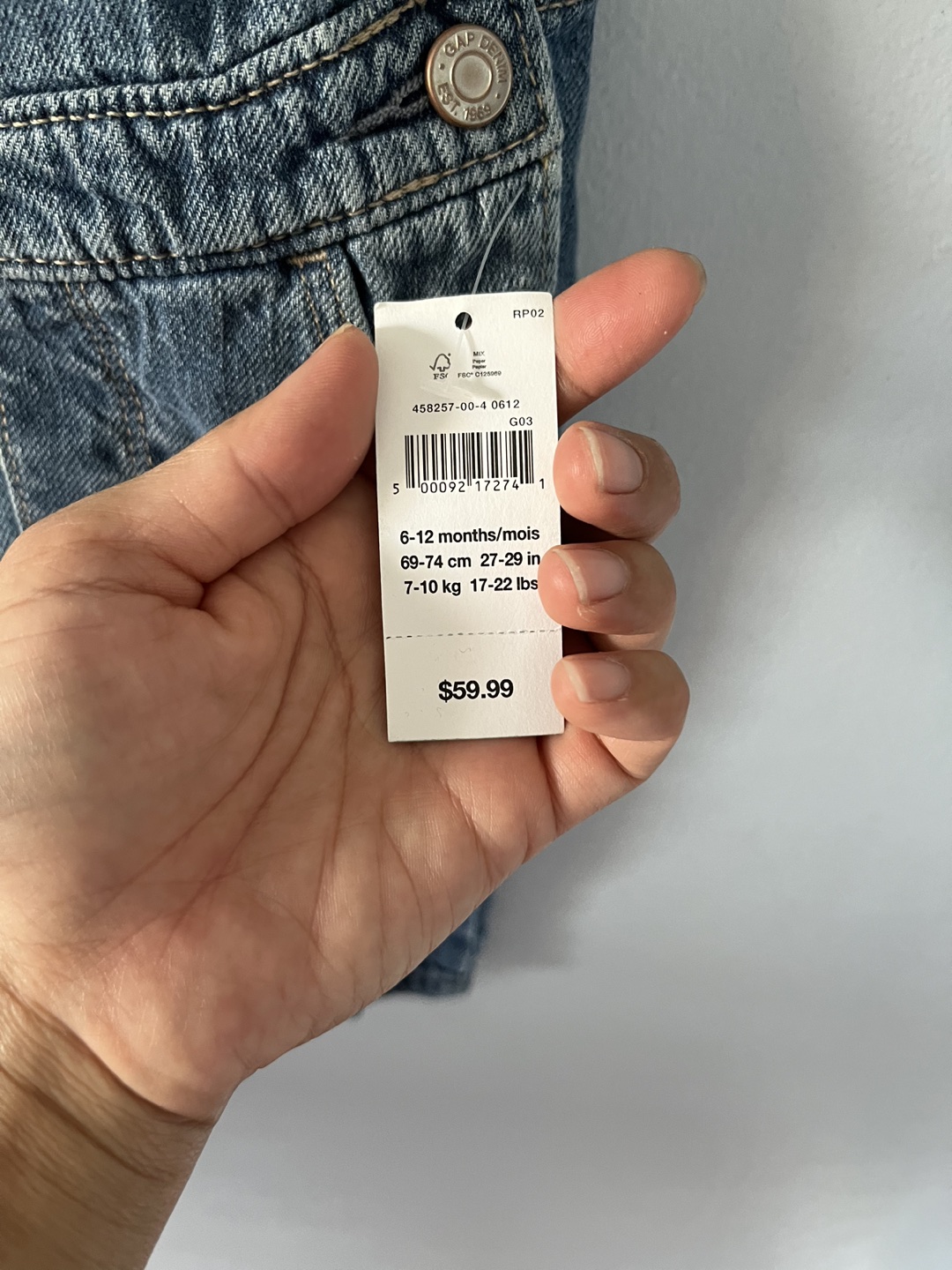 Bnwt gap Overall for 6-12 months image indicator(3)