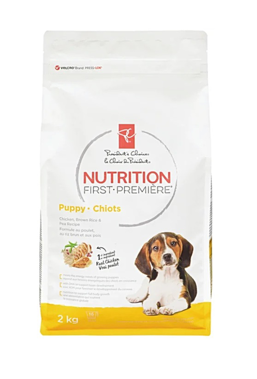 PRESIDENT'S CHOICE Puppy Food - Chicken, Brown Rice & Pea thumbnail