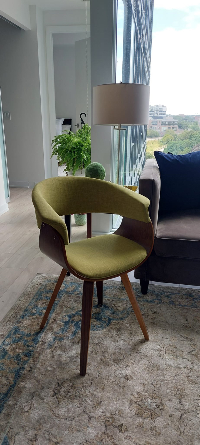 Mid century wooden dining / accent chairs image indicator(2)