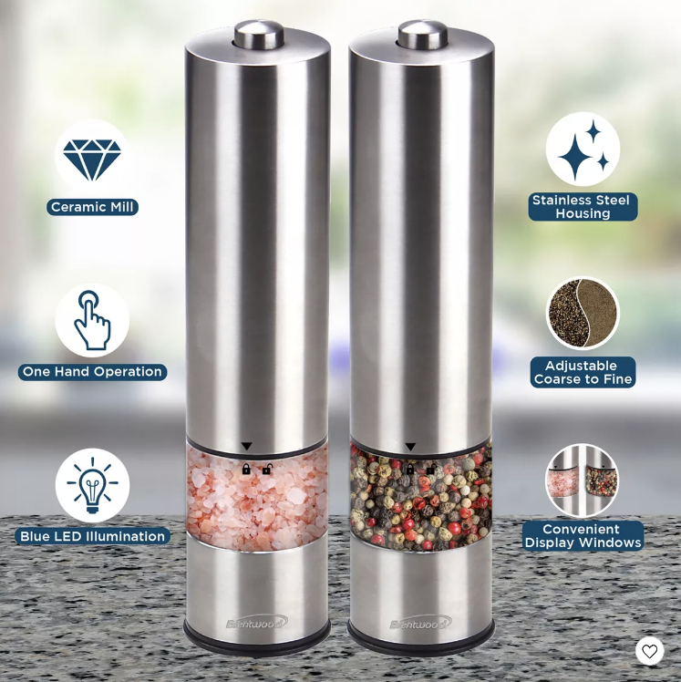 Brentwood Electric Salt & Pepper Mills - photo 2