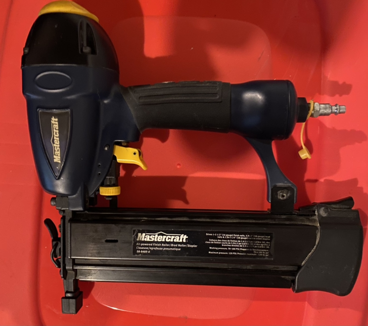 Mastercraft air powered finish nailer thumbnail