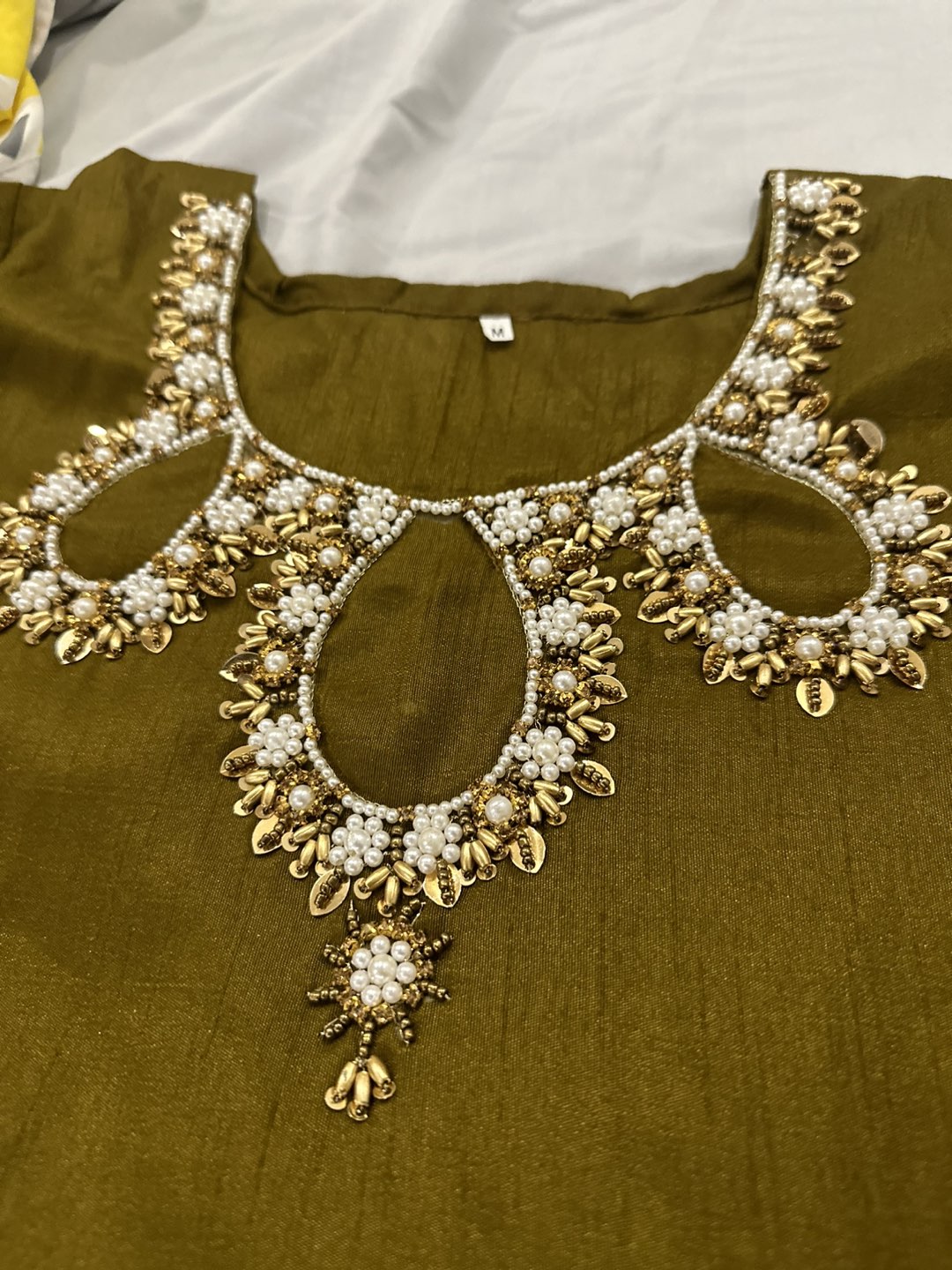 3 Piece Cotton silk embroidery suit - photo 2