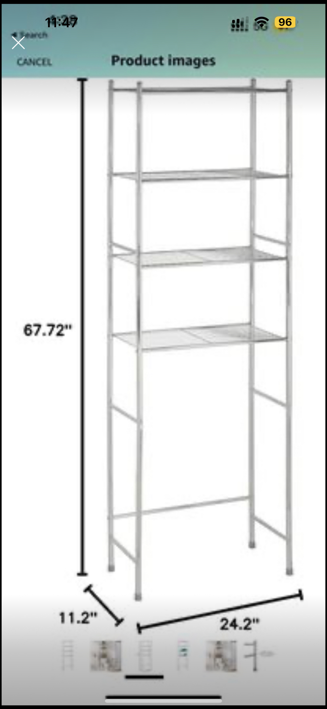 Honey-Can-Do 4-Tier Space Saver Shelf, Chrome, - photo 3