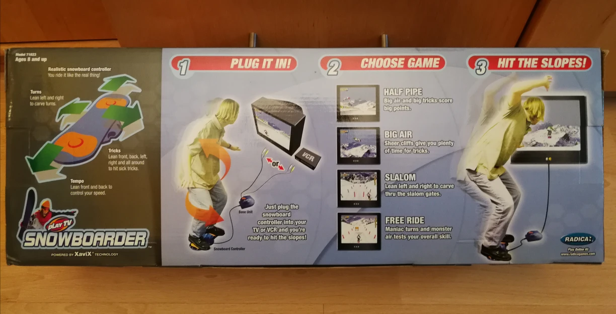 RADICA Play TV Snowboarder Game - plug n play image indicator(2)