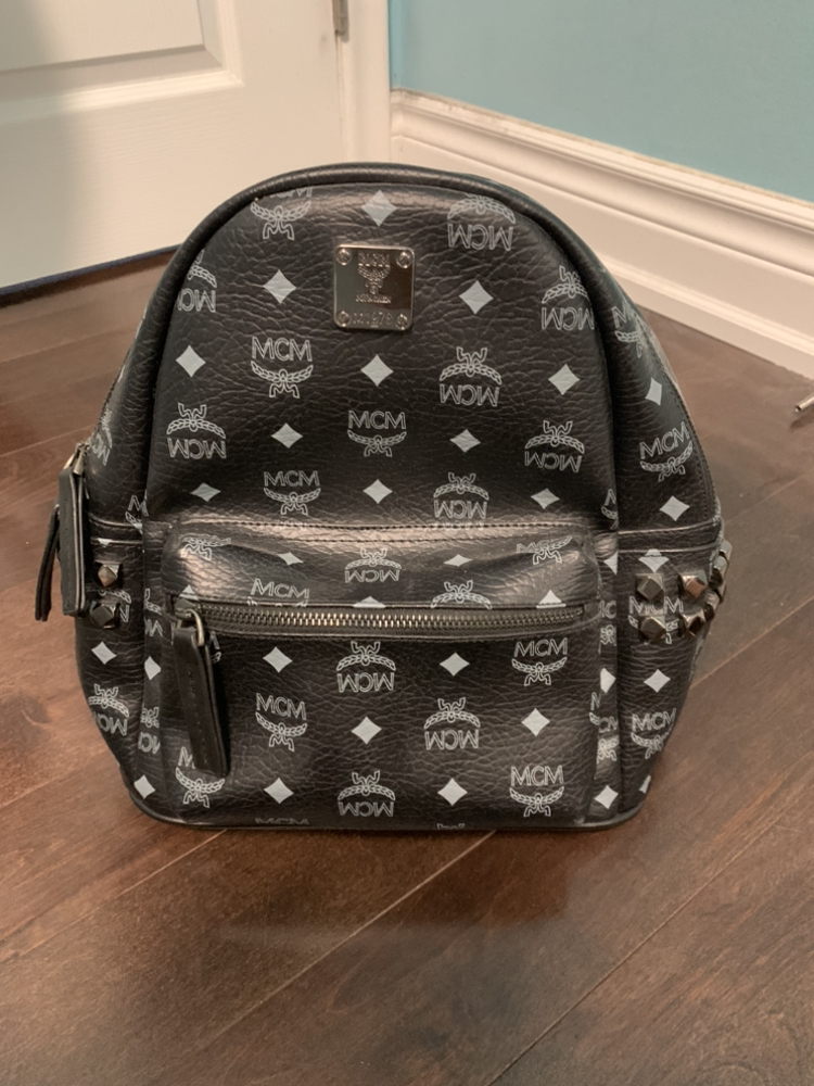 MCM Stark Side Studs Backpack in Visetos