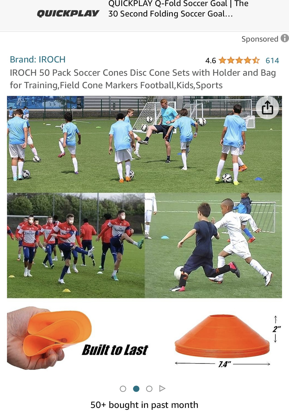50 soccer Cadio cones