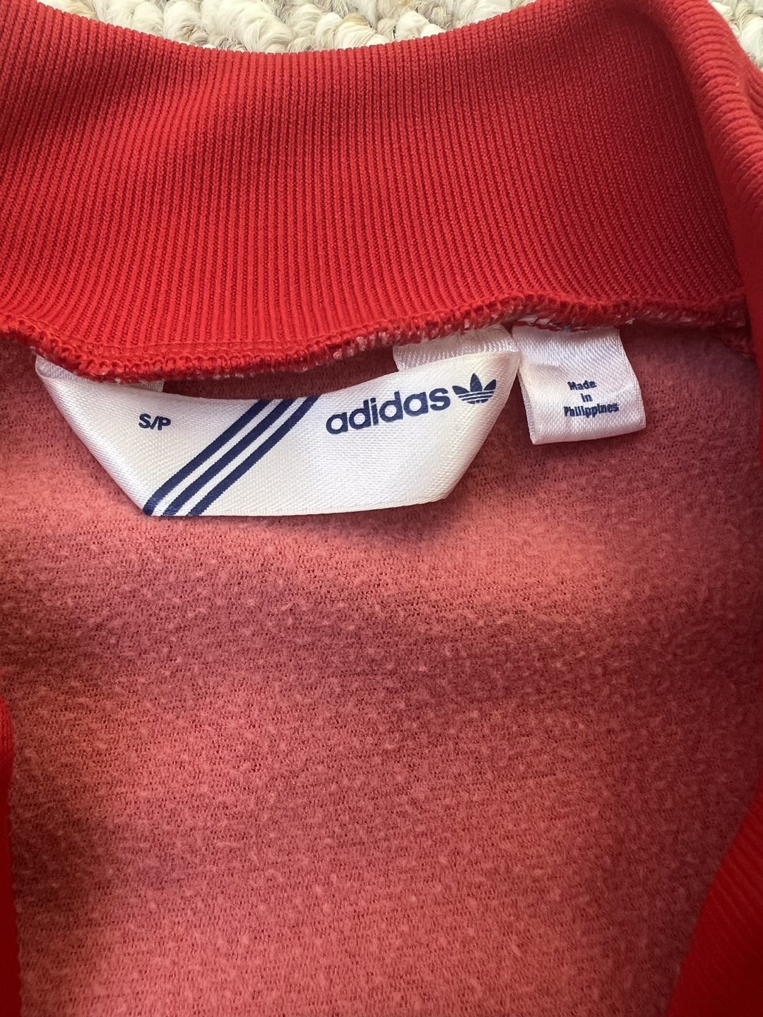 Adidas original red classic track Jacket Retail $100+ image indicator(3)