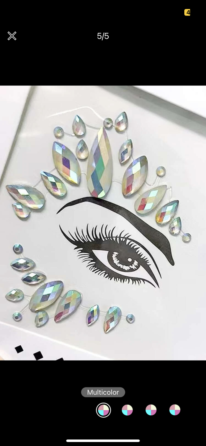 Eye diamond stickers - rave and events - photo 3