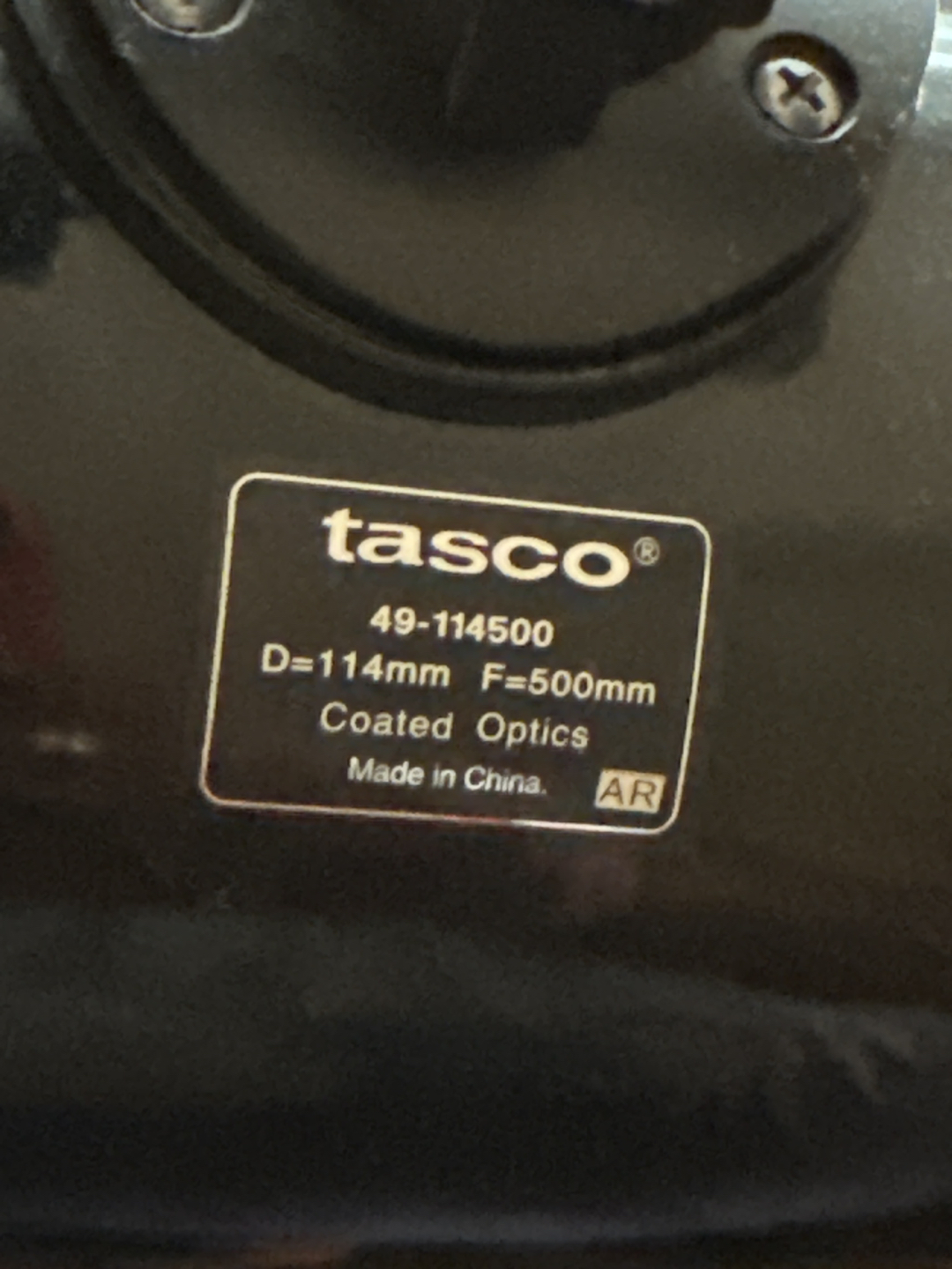 Tasco Telescope image indicator(3)