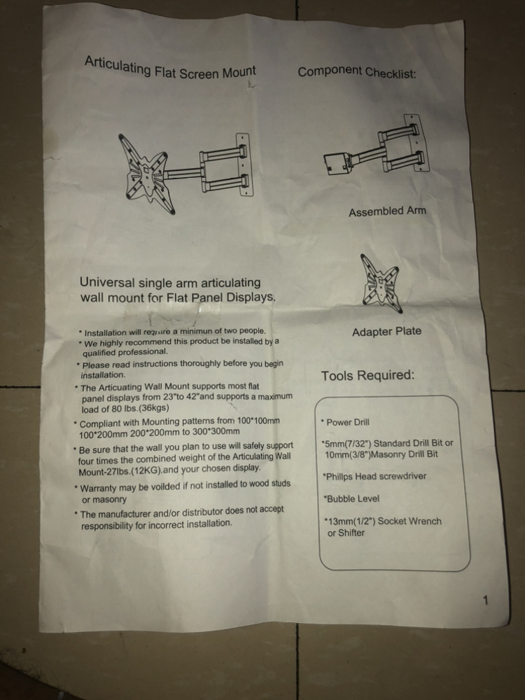 Tv Wall Mount image indicator(2)