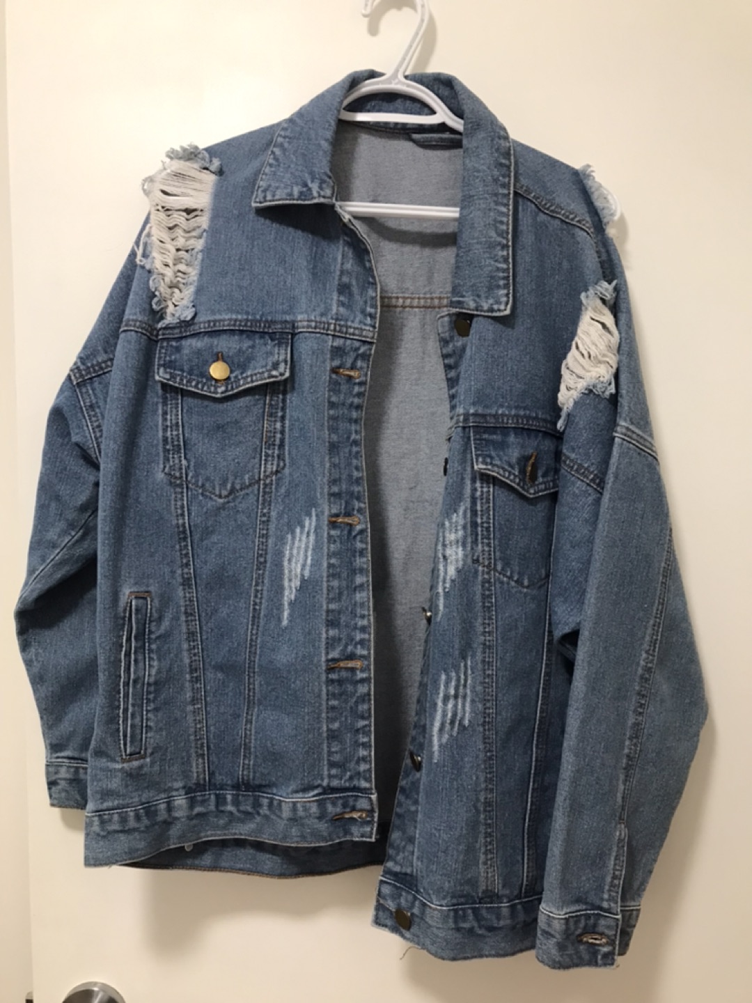 a denim jacket