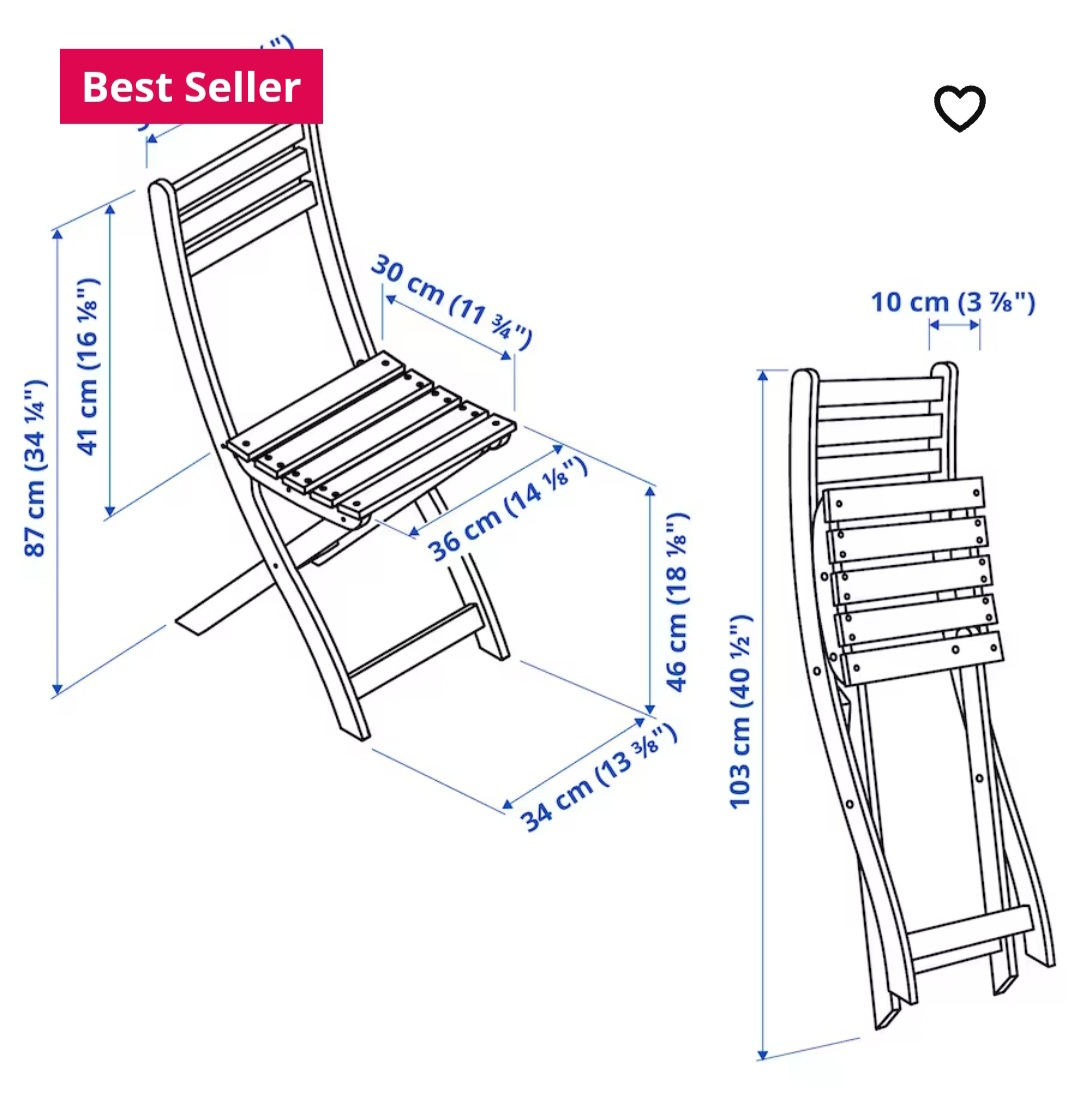 IKEA Outdoor Chairs with cushions and Table image indicator(2)