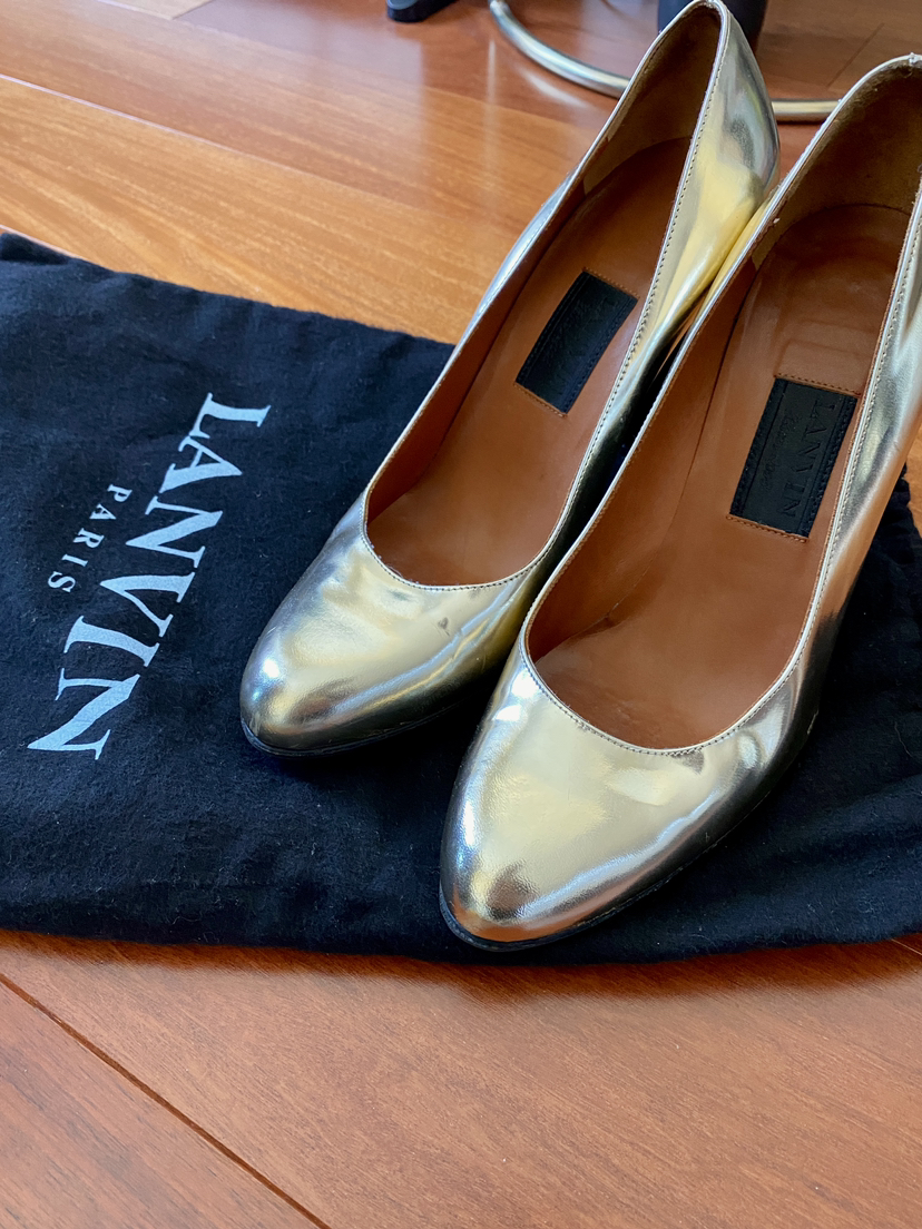 LANVIN gold pumps image indicator(6)