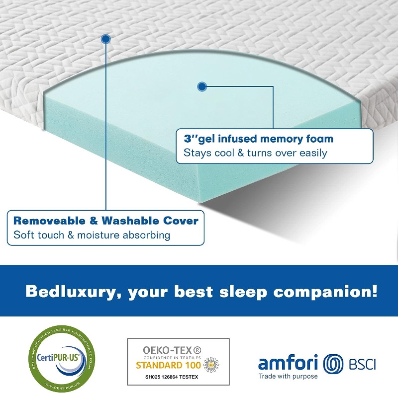 Memory Foam Mattress Topper, BNIB - photo 4