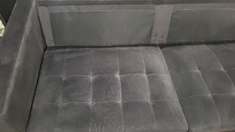 2 Seat Black Couch