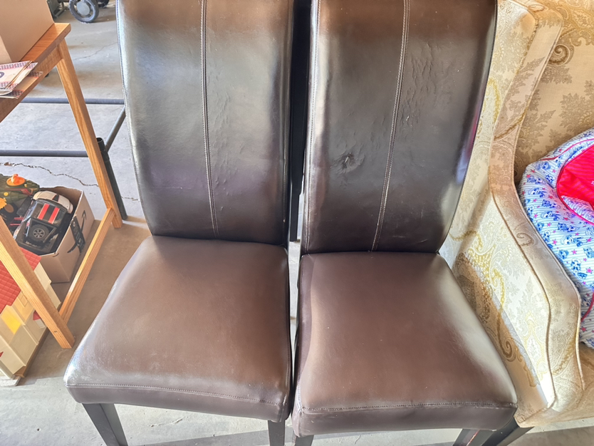 Dining chairs read description.