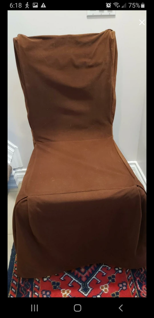4 velvet chair covers,  need to sell ASAP thumbnail