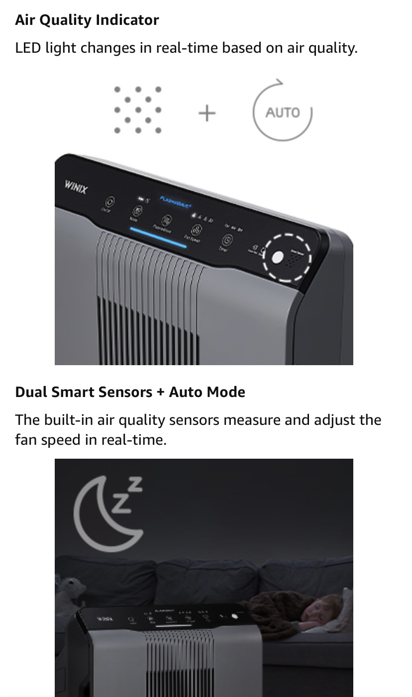 Winix Air Purifier image indicator(7)