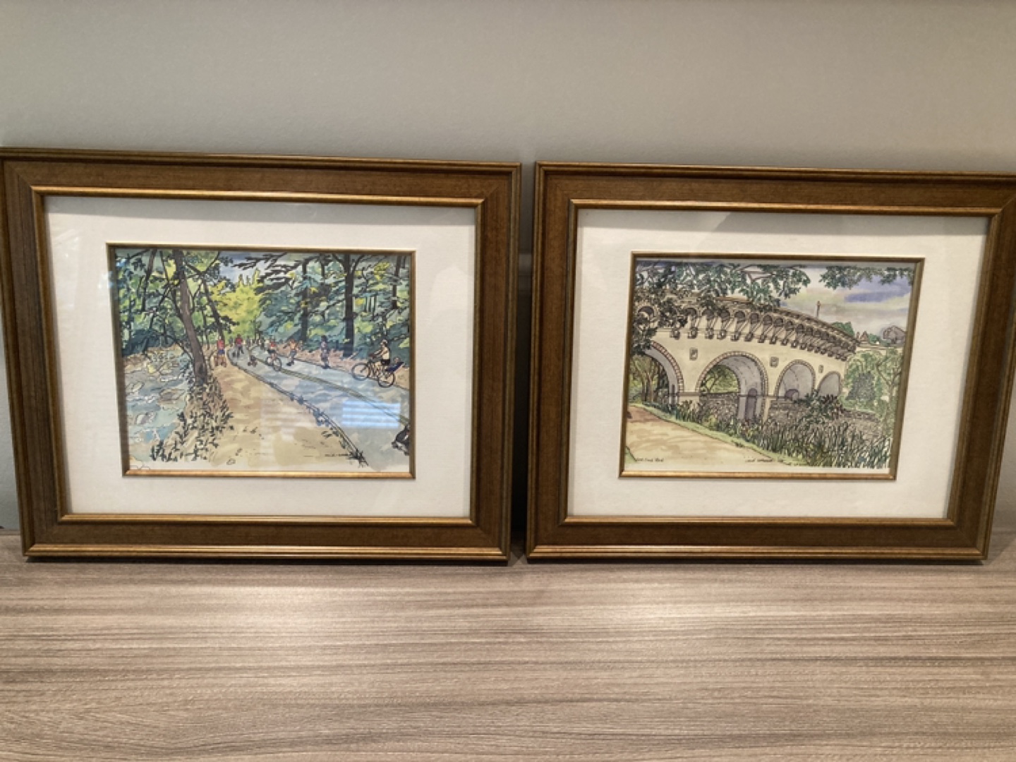 Pair of watercolor prints thumbnail