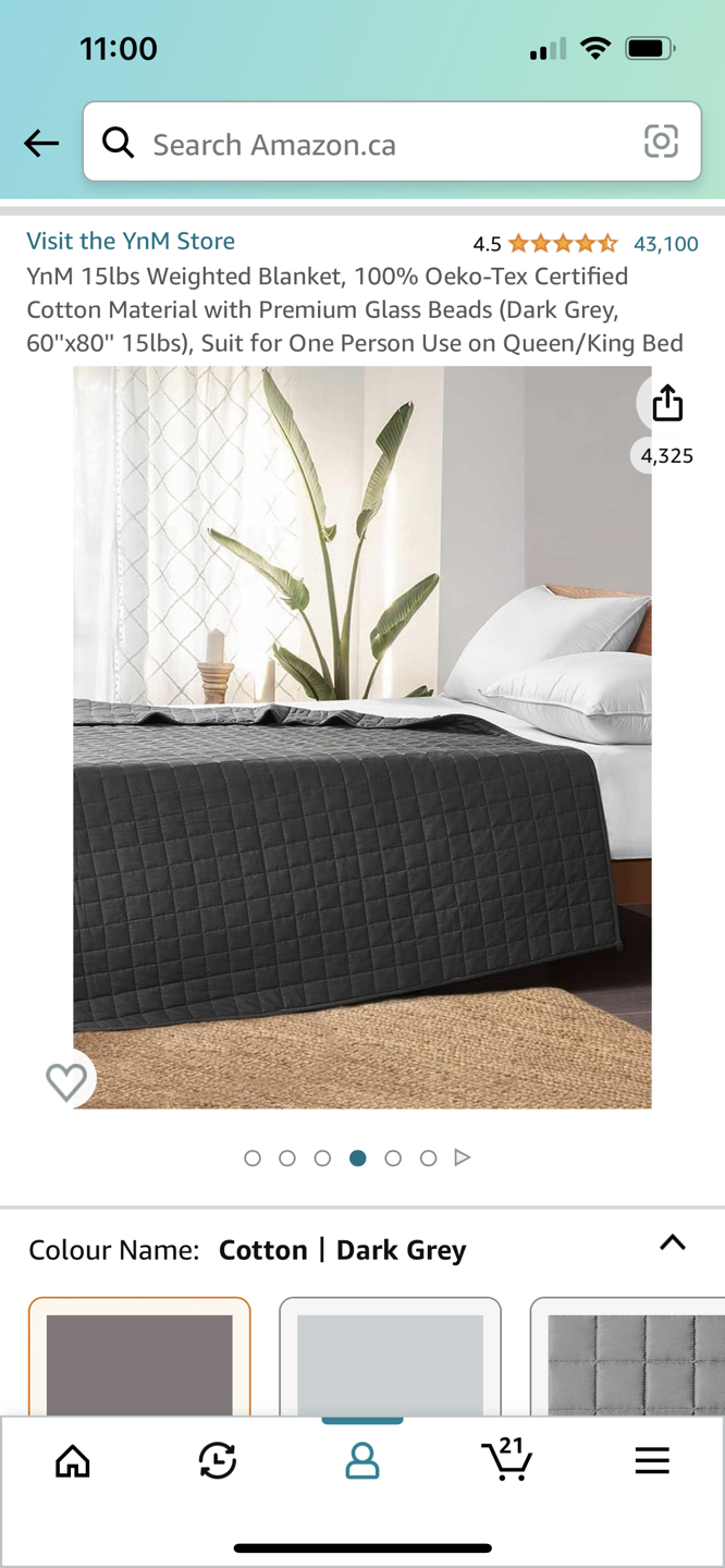 Barely used weighted blanket image indicator(6)