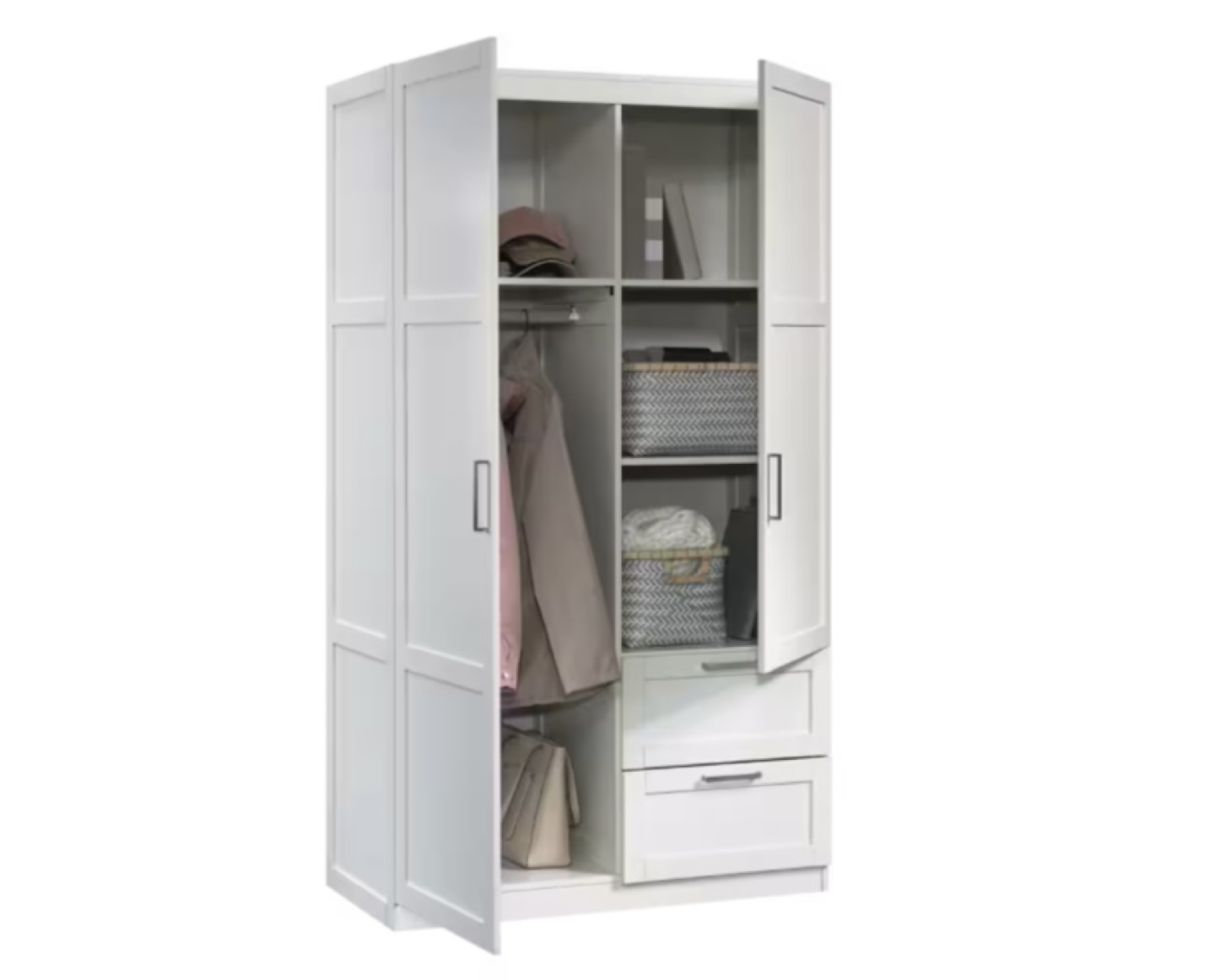 2-Door 2-Drawer Wardrobe/Armoire Cloth Storage - photo 3