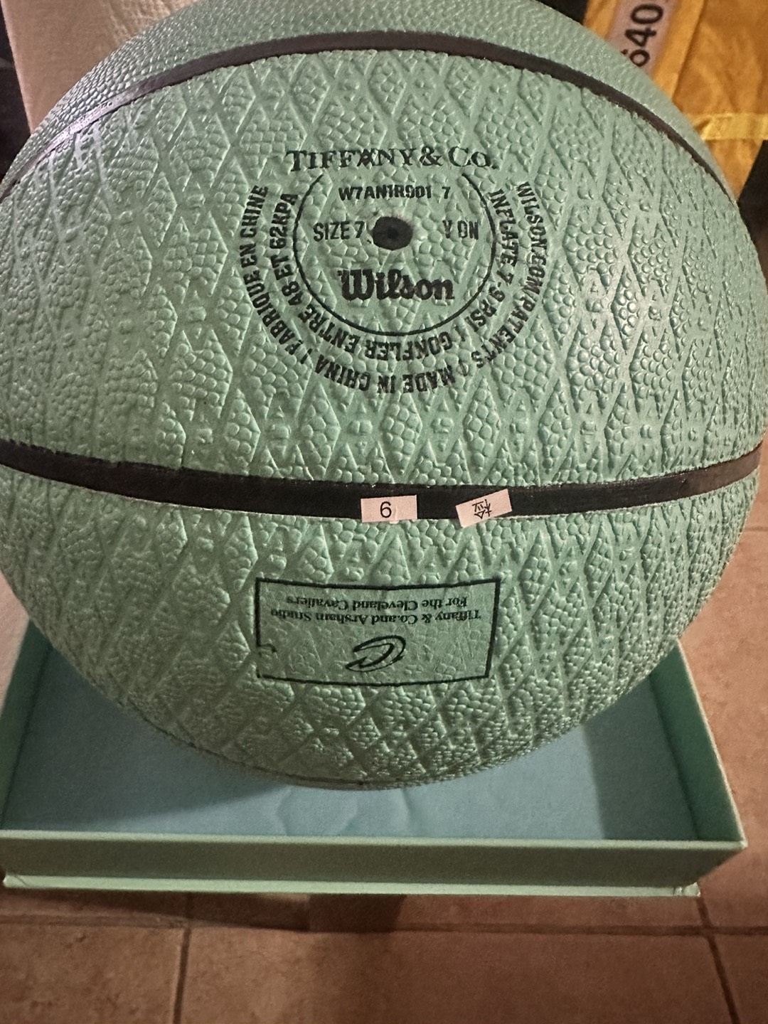 Tiff & Co. Arsham Studio Turquoise Wilson Leather Basketball - photo 3