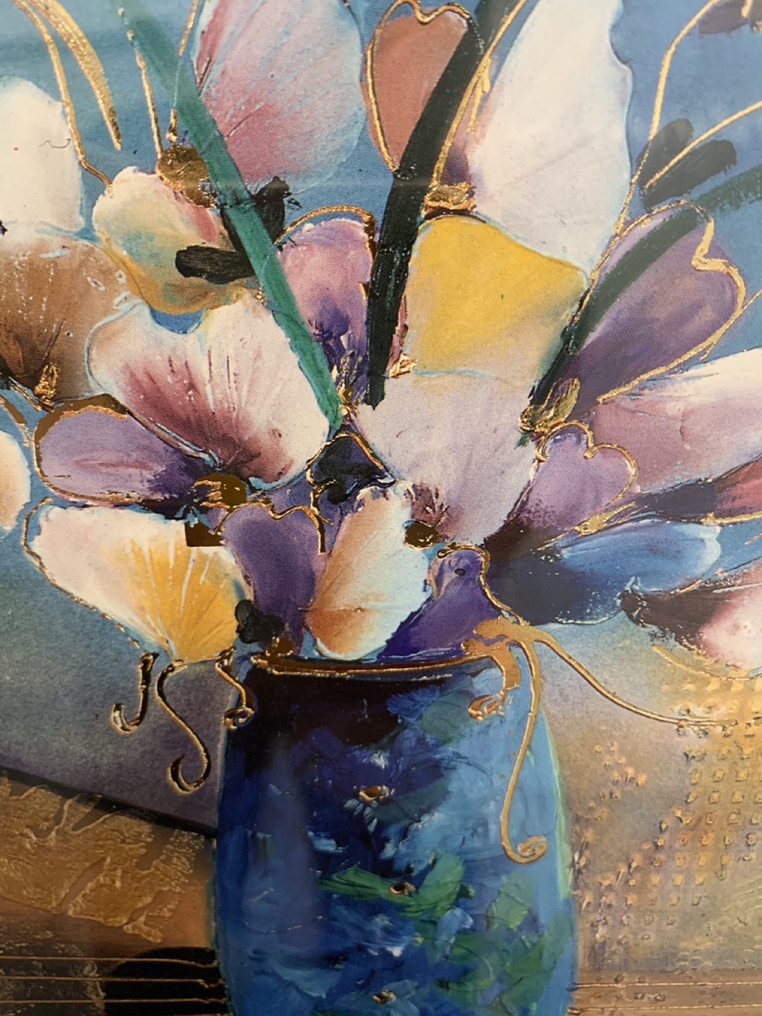 Lee White Print with Classic Guitar & Flowers - photo 2