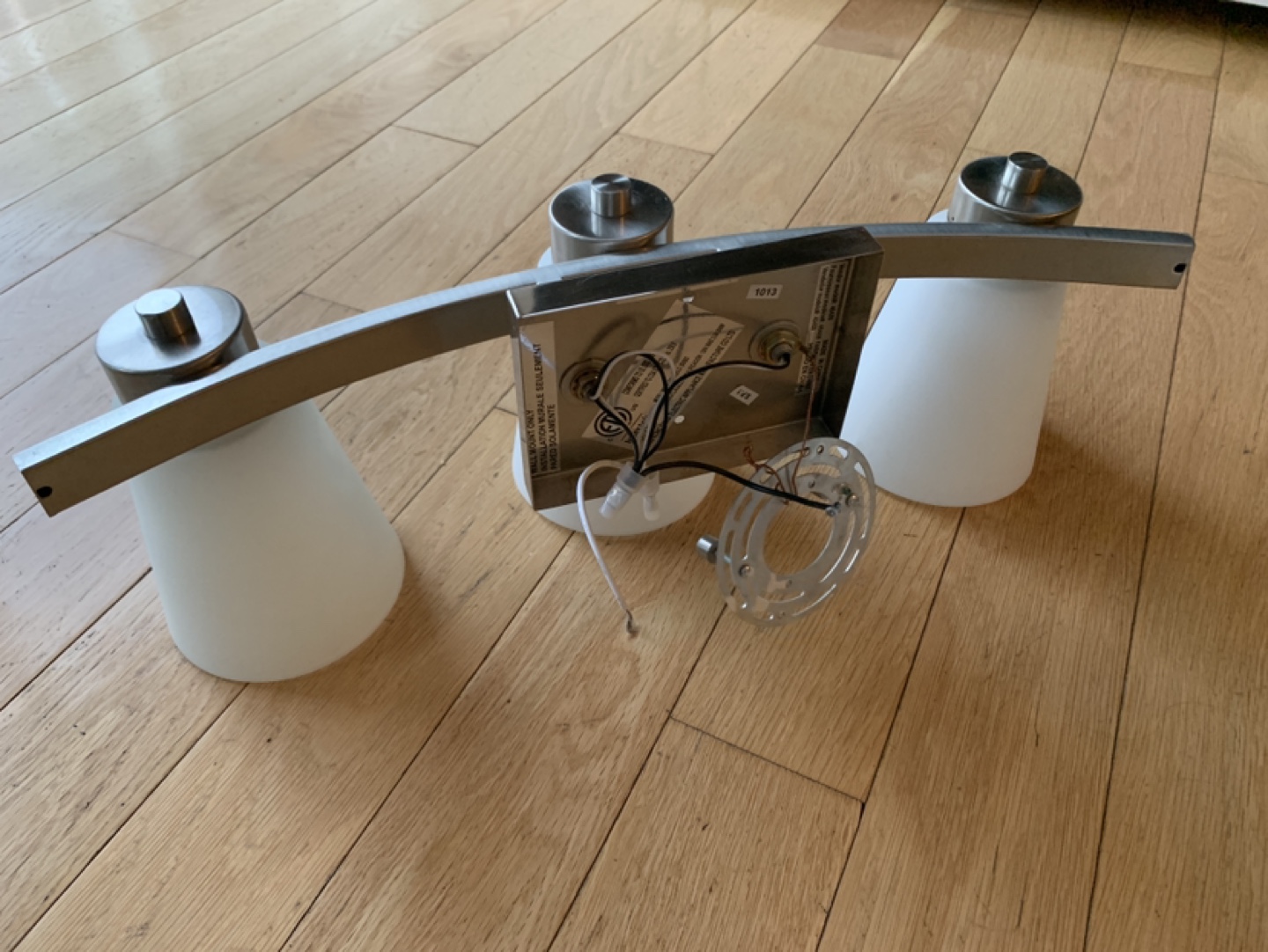 2 washroom stainless steel glass lights image indicator(4)