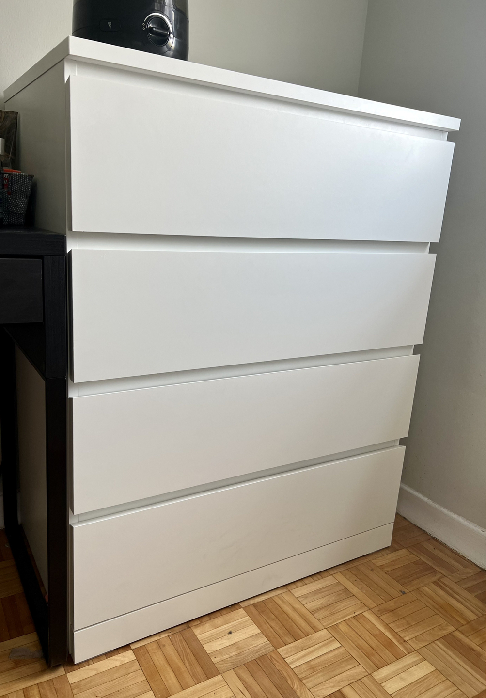 IKEA MALM 4-DRAWER CHEST - White - photo 2
