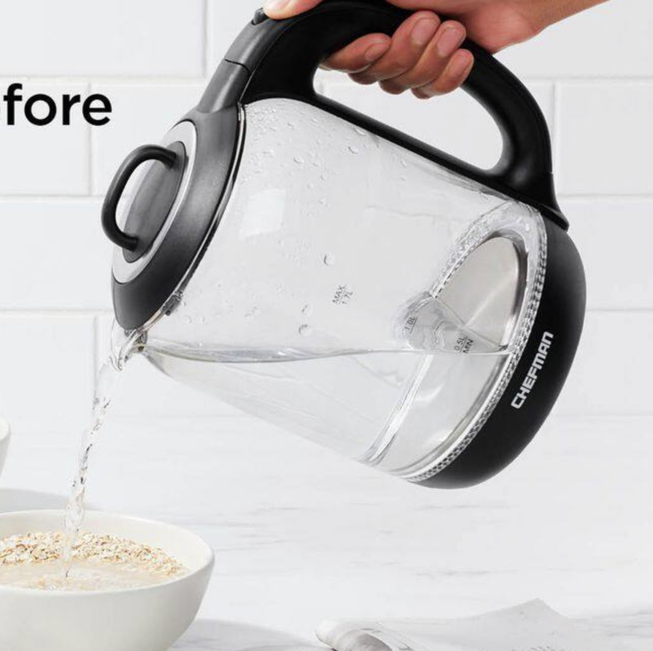 Chefman Electric Kettle with Tea Infuser - photo 5