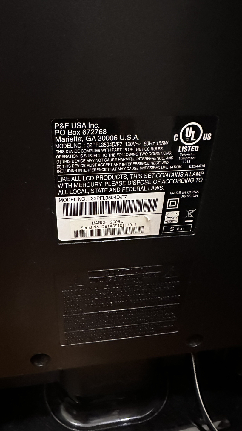 Philips LCD TV 32PFL3505D/F7 - photo 4