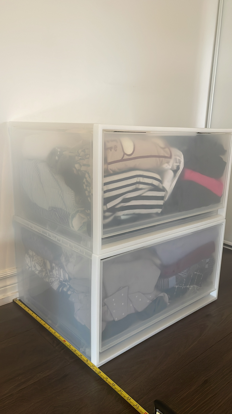 Muji plastic drawers set