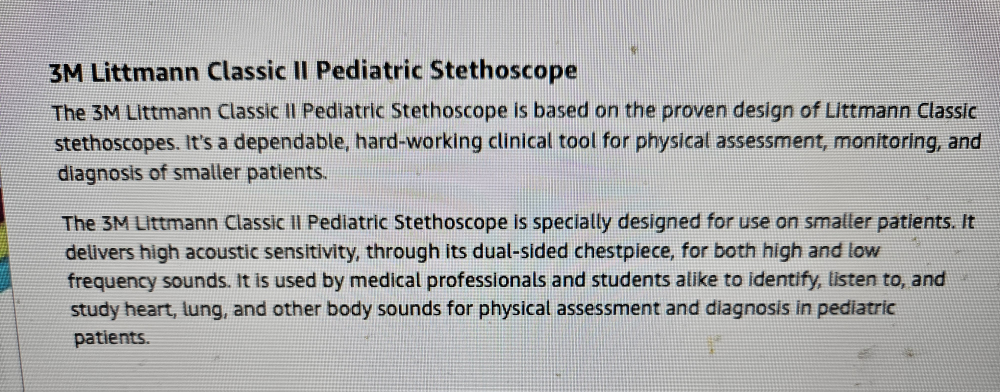 3M Pediatric Stethoscope  Rainbow Finish [unused] image indicator(7)