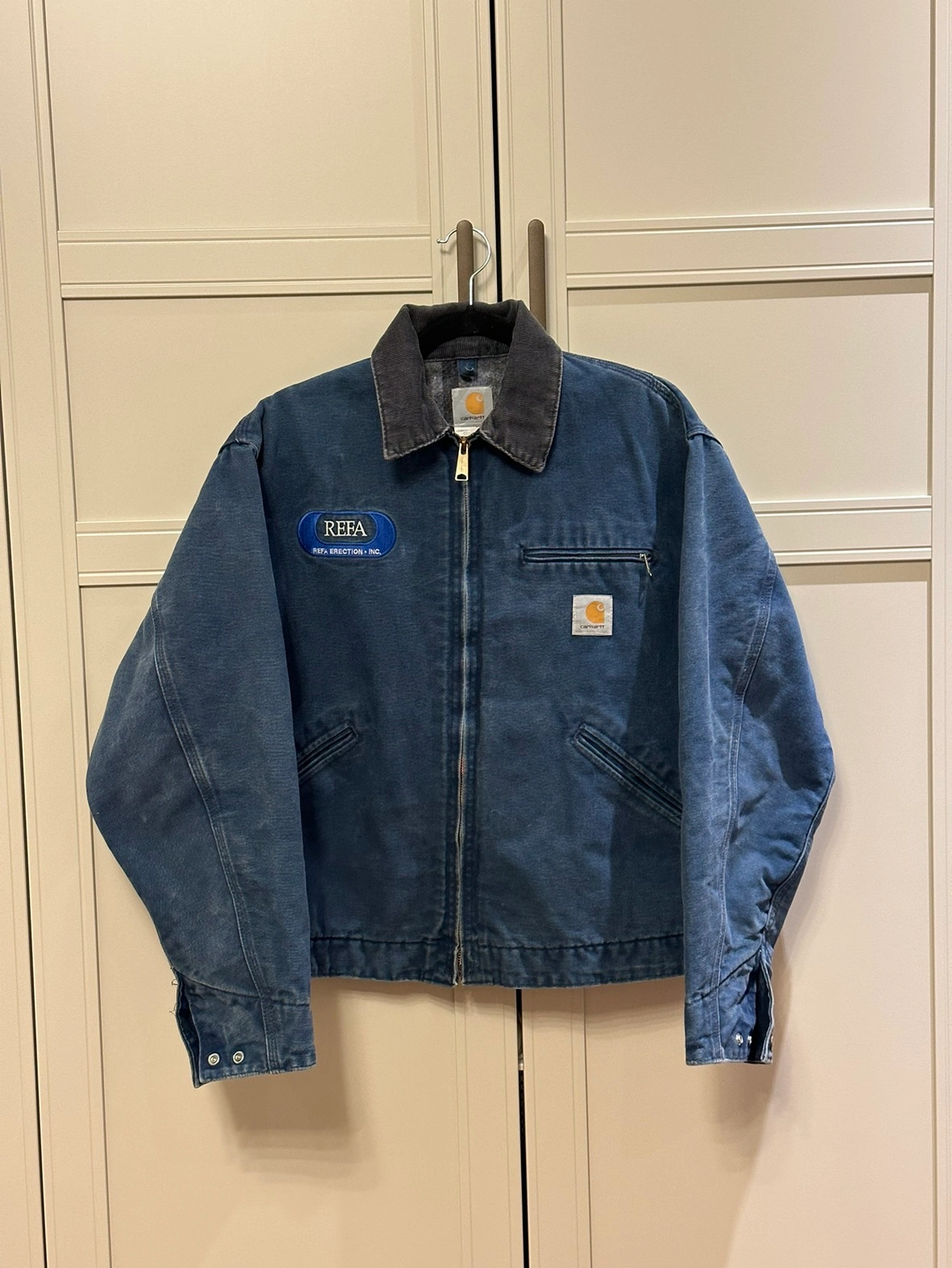 RARE! Carhartt Detroit Jacket J01 Navy Blue | Karrot