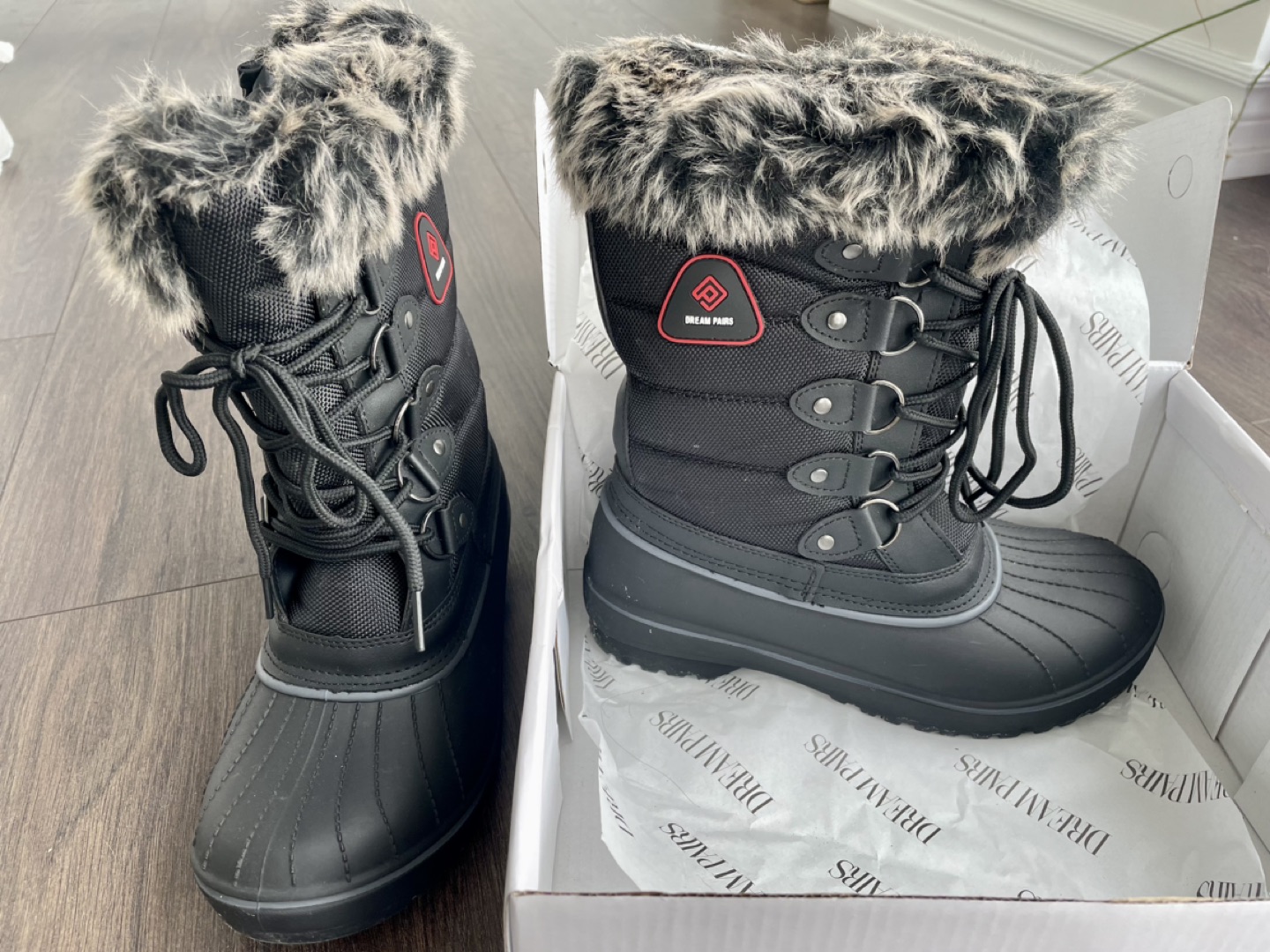Snow boots faux fur lining US6 UK4 - photo 4