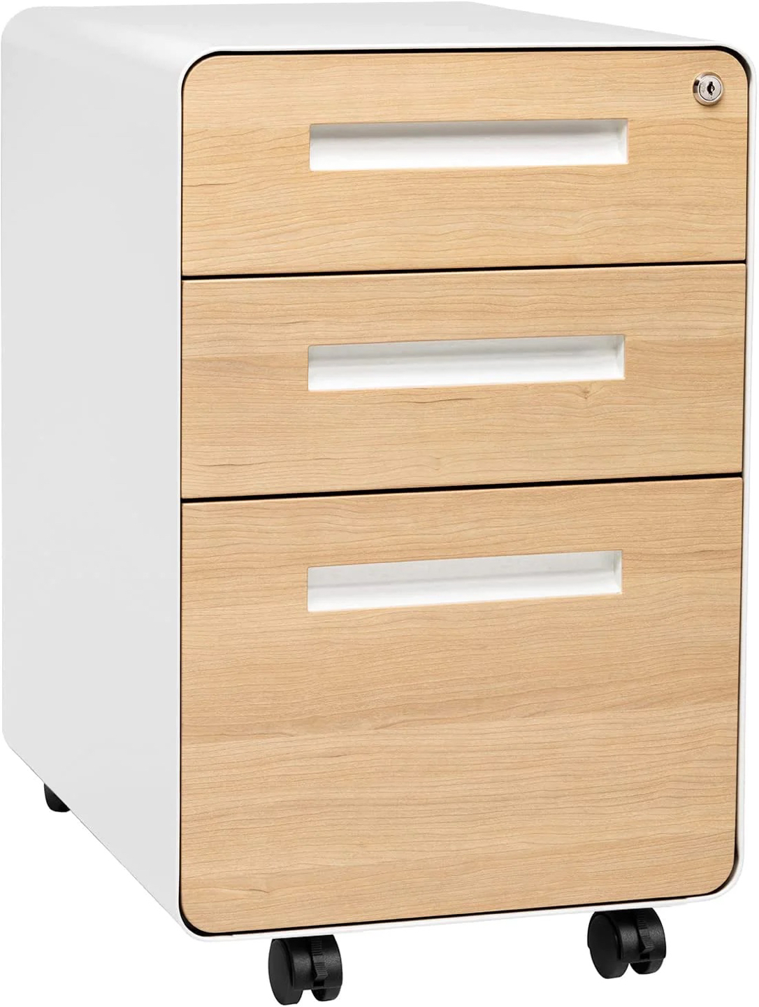 Commercial-Grade Mobile File Cabinet with Locking Drawers - photo 2