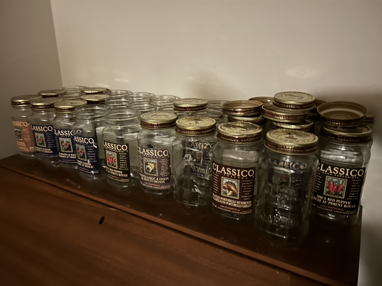 25 empty jars -375 ml Classico thumbnail