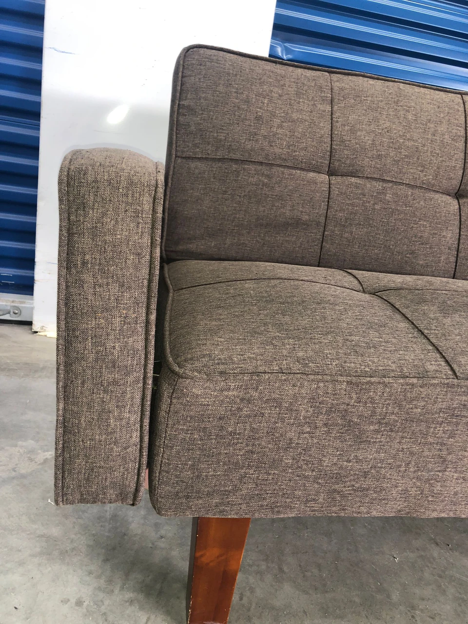 FREE DELIVERY 🚚💨 CHOCOLATE/GREY 3 SEATER FUTON SOFABED/COUCH thumbnail