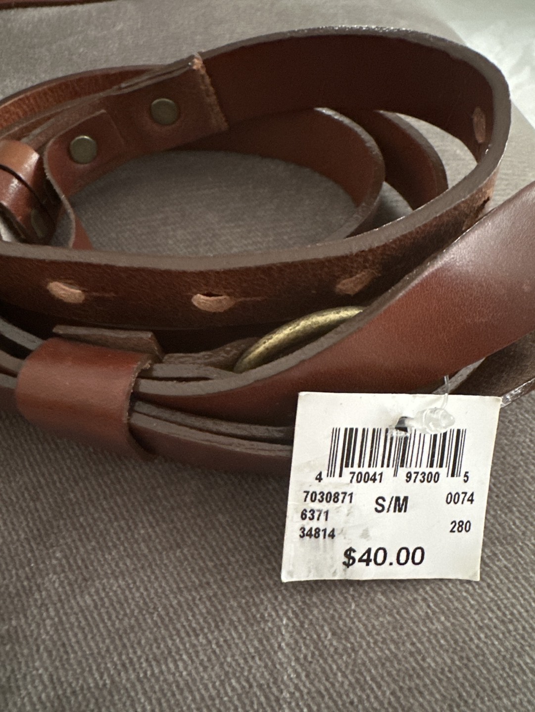 Leather belt - photo 4