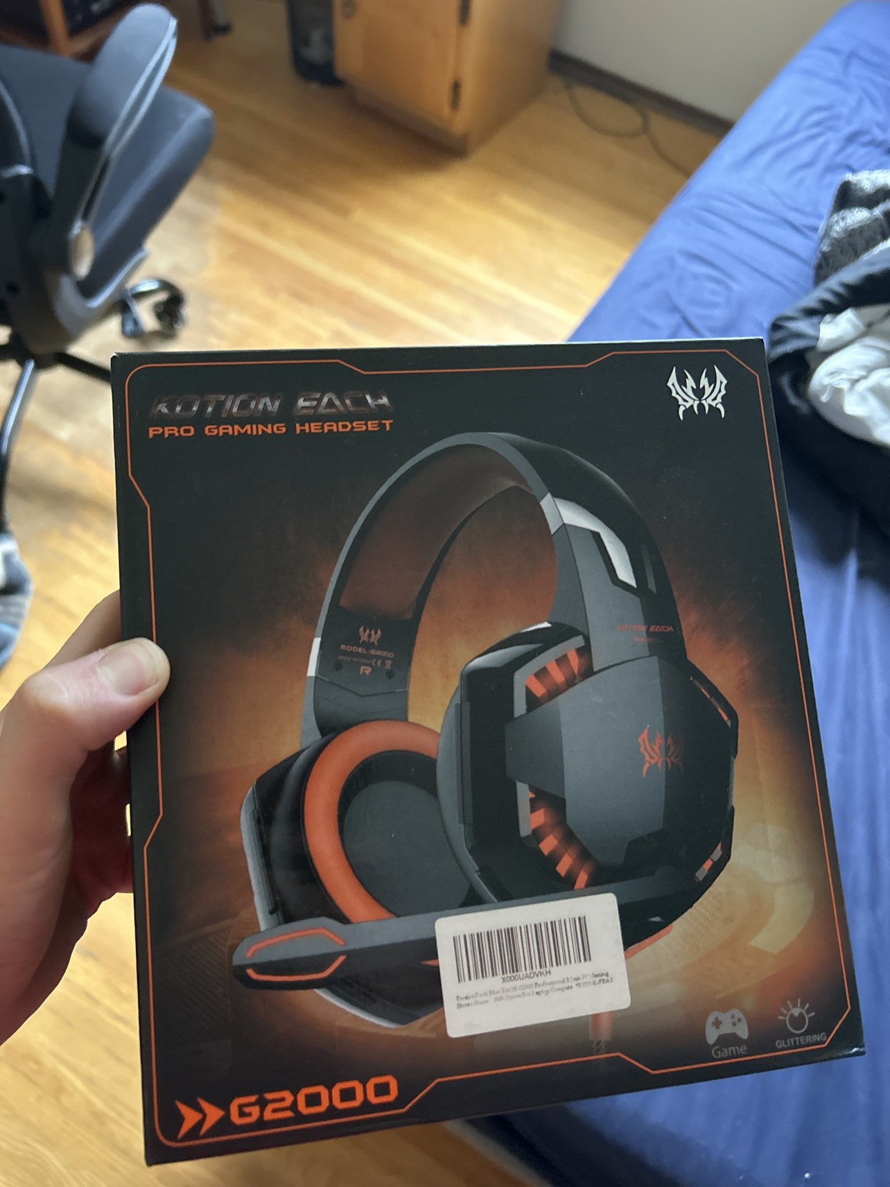 Wired gaming headset