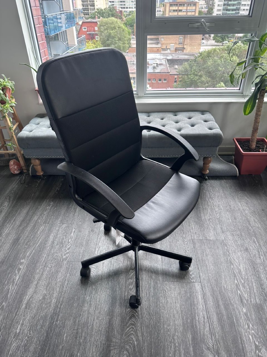 Ikea Chair- black 90cm length Desk- free accessories thumbnail