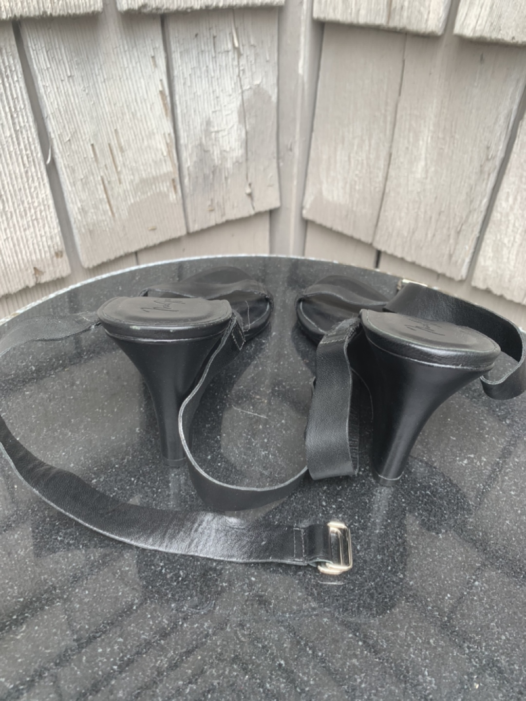 BCBG max azria  wedge, open toe heels, worn once vintage image indicator(6)