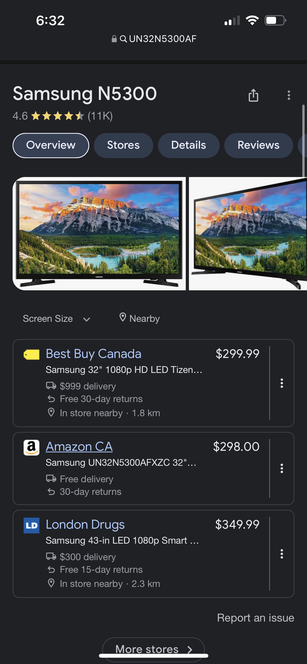 Samsung 32" inch 1080p HD LED Tizen Smart TV image indicator(3)